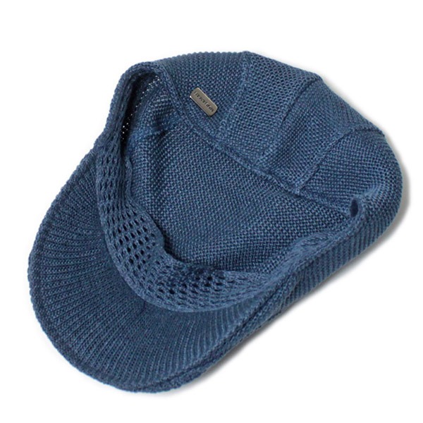 STETSON リネン オールメッシュ ハンチング M〜LLサイズ 日本製 大きいサイズ サマーニット ニットハンチング メッシュハンチング 麻100% つば長 メンズ 男性 紳士 紫外線対策 UVケア 日よけ 国産 春 夏 帽子 ステットソン SE101_5