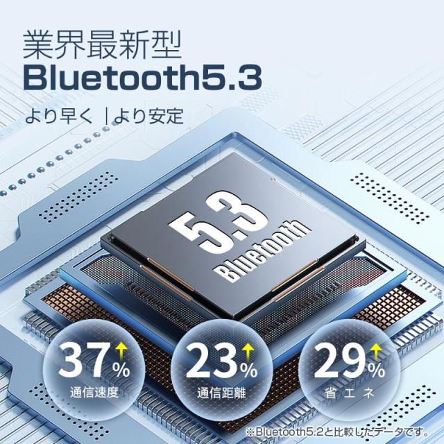 ワイヤレスイヤホン 空気伝導イヤホン Bluetooth5.3 耳を塞がないイヤホン 非骨伝導 ENC+CVC8.0ノイズキャンセリング AAC対応 Hi-Fi高音質 耳が痛くならない_3