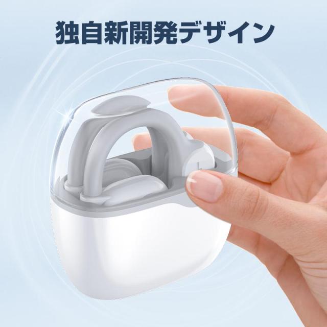 ワイヤレスイヤホン 空気伝導イヤホン Bluetooth5.3 耳を塞がないイヤホン 非骨伝導 ENC+CVC8.0ノイズキャンセリング AAC対応 Hi-Fi高音質 耳が痛くならない_8