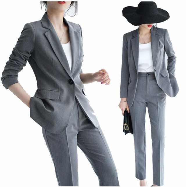 レディーススーツ ミセス 女性 服装 スーツ 体型カバー 結婚式 大きいサイズ 喪服 礼服 キャリア 事務服 仕事 パンツスーツ カジュアルスーツ 20代30代40代の通販は 5,134円