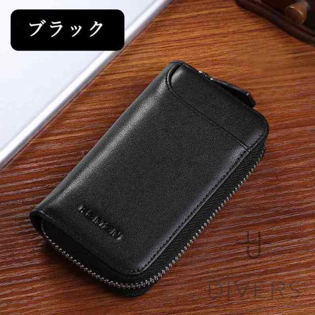 キーケース 牛革 メンズ スマートキー おしゃれ コンパクト プレゼント ペア ダブル 鍵 クリア窓付ダブルポケット トヨタ ホンダ シンプルおしゃれ プレゼント