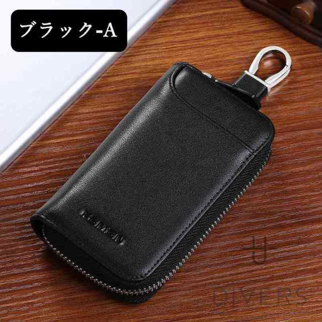 キーケース 牛革 メンズ スマートキー おしゃれ コンパクト プレゼント ペア ダブル 鍵 クリア窓付ダブルポケット トヨタ ホンダ シンプルおしゃれ プレゼント