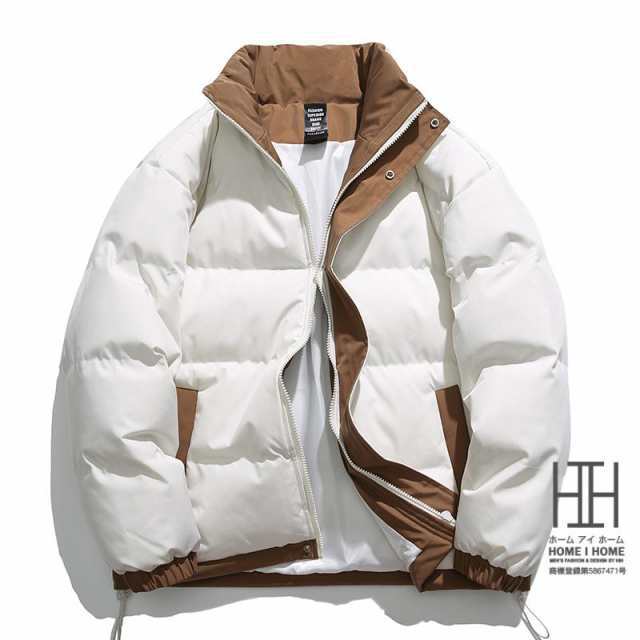中綿ジャケット 中綿コート メンズ 大きいサイズ 白 スポーツ 切り替え 配色 おしゃれ 防寒着 メンズコート メンズアウター 冬 ブランドの通販は 10,194円