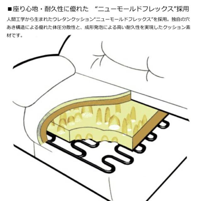 カリモク 2人掛け椅子ロング 幅174cm ZU4612 本革ネオスムース/ソフトグレイン karimoku/日本製/2Pソファ/選べる木部/選べる張地/人気No.1/ハイバッグスタイル お掃除ロボット対応/送料無料 の通販は