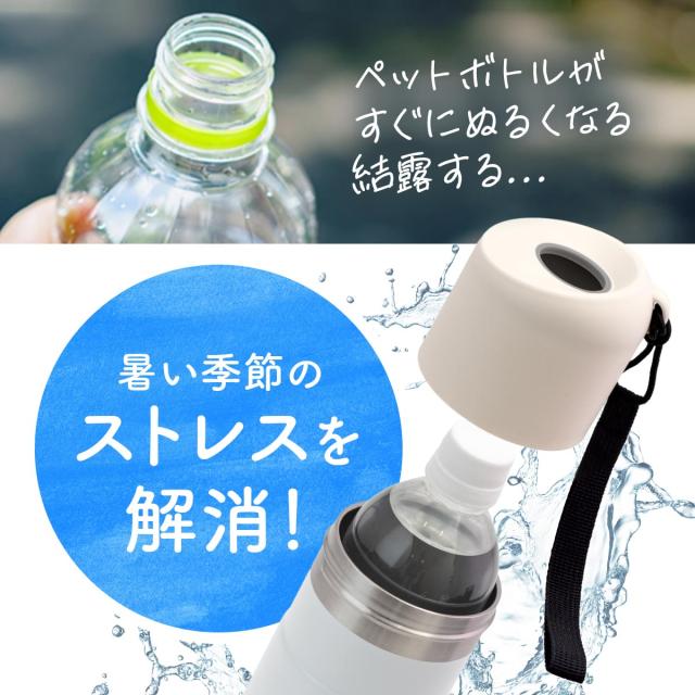 12個セット アトラス 水筒 500ml 650m ペットボトルホルダー ペットボトルクーラー ボトルホルダー 保温水筒 保冷水筒 ストラップ付き ABIB-B12P_1