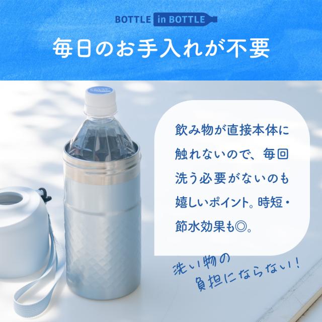 まとめ買い12個セット アトラス 水筒 500ml 650m ペットボトルホルダー 保温水筒 保冷水筒 ペットボトルクーラー ボトルホルダー ストラップ付き ABIB-AN12P