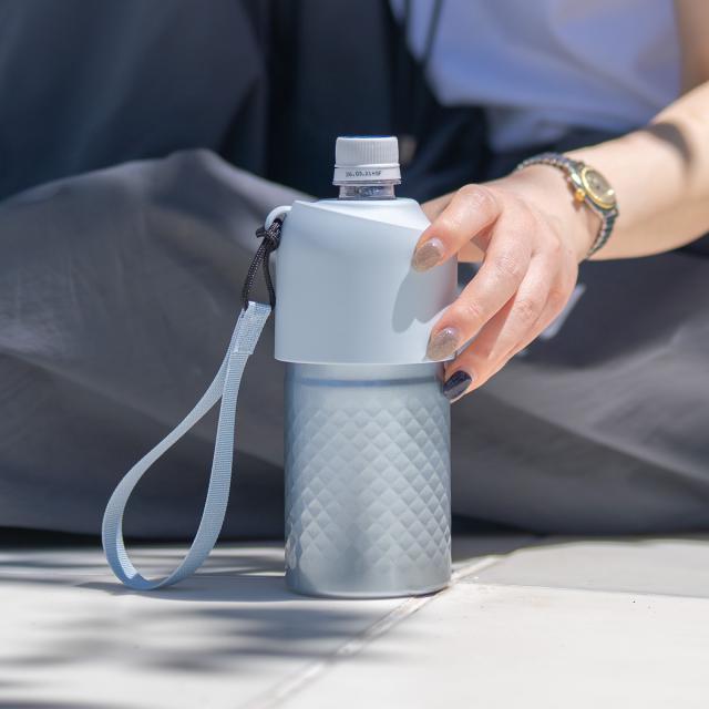 まとめ買い12個セット アトラス 水筒 500ml 650m ペットボトルホルダー 保温水筒 保冷水筒 ペットボトルクーラー ボトルホルダー ストラップ付き ABIB-AN12P