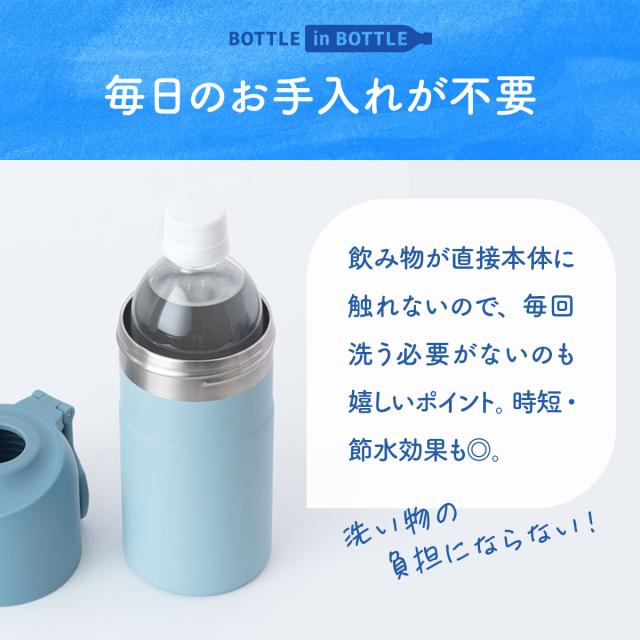 24個セット アトラス 水筒 500ml 650m ラデーション ペットボトルホルダー ペットボトルクーラー ボトルホルダー保温水筒 保冷水筒 折りたたみボトル ABIB-EG24P_13