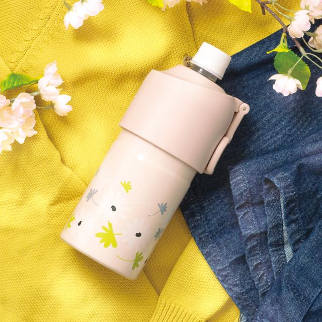 12個セット アトラス 水筒 500ml 650m 花柄 ボトルホルダー ペットボトルクーラー 保温水筒 保冷水筒 折りたたみ水筒 ハンドル ABIB-EF12P_2