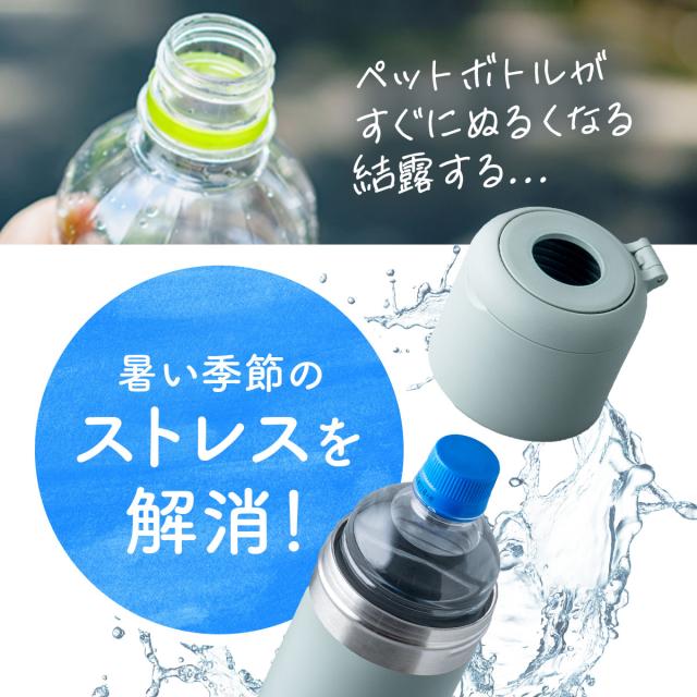 24個セット アトラス 水筒 500ml 650m ペットボトルホルダー ペットボトルクーラー ボトルホルダー 保温水筒 保冷水筒 折りたたみボトル ハンドル付き ABIB-G24P_1