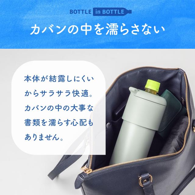 24個セット アトラス 水筒 500ml 650m ペットボトルホルダー ペットボトルクーラー ボトルホルダー 保温水筒 保冷水筒 折りたたみボトル ハンドル付き ABIB-G24P_6