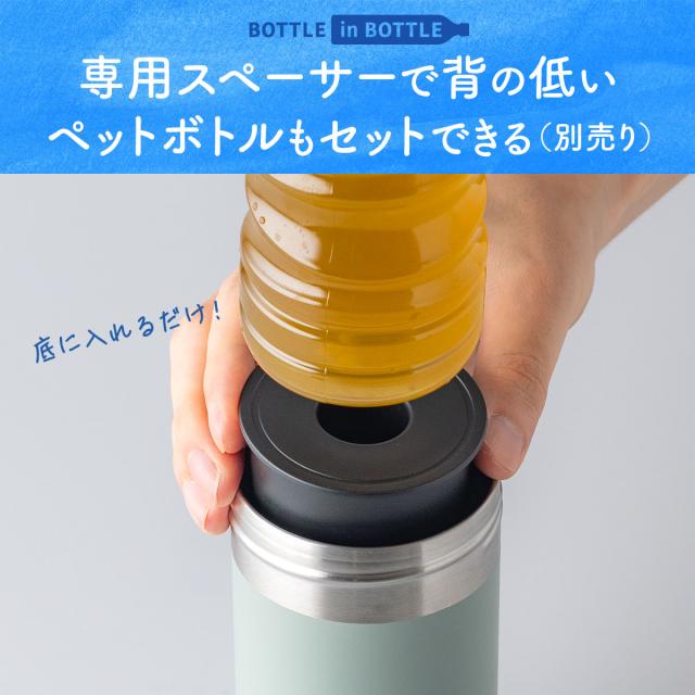 24個セット アトラス 水筒 500ml 650m ペットボトルホルダー ペットボトルクーラー ボトルホルダー 保温水筒 保冷水筒 折りたたみボトル ハンドル付き ABIB-G24P_14