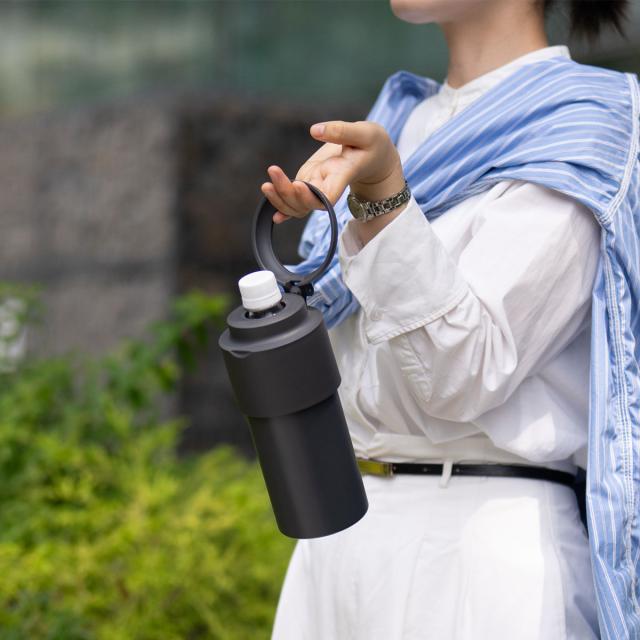 24個セット アトラス 水筒 500ml 650m ペットボトルホルダー ペットボトルクーラー ボトルホルダー 保温水筒 保冷水筒 折りたたみボトル ハンドル付き ABIB-G24P_18
