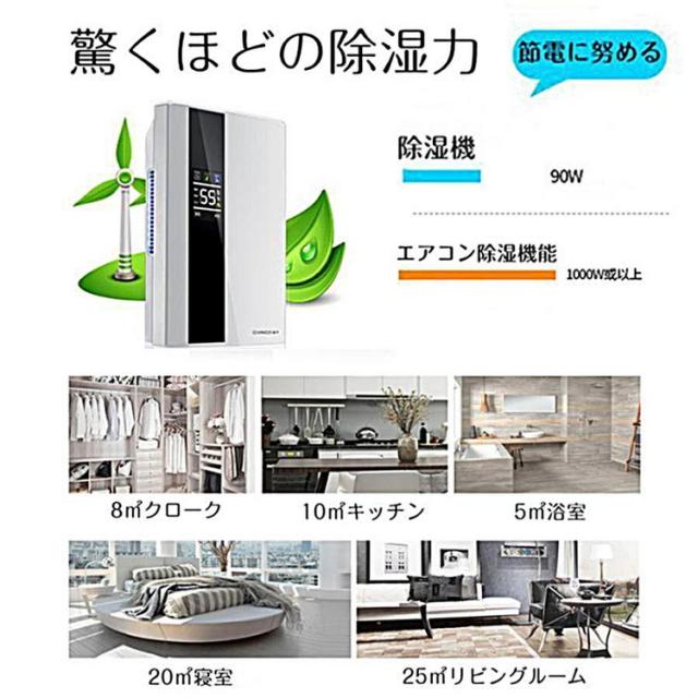 除湿機 1台3役 強力除湿 空気清浄機 ホースで連続排水 20畳 2.2L 大容量 加湿器  湿度調整 衣類乾燥機 2200ML ハイブリッド式 乾燥器  イオン発生 UV-C除菌 AI自動モード カビ  部屋干し 衣類乾燥 花粉 梅雨  結露対策 静音 消臭 湿気取り 除湿器  乾燥機