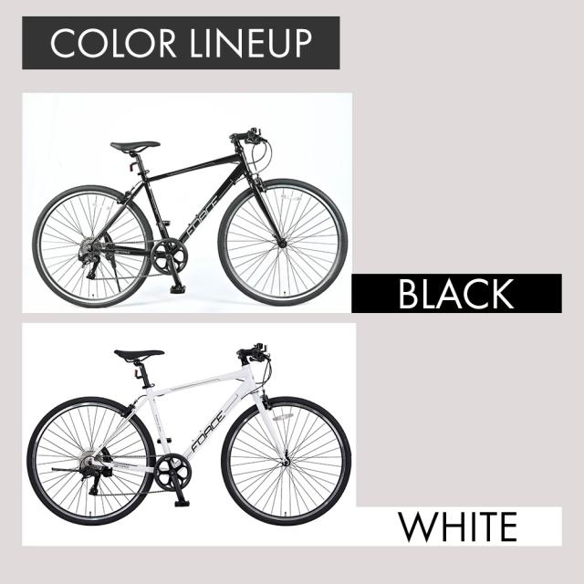 自転車クロスバイク FORCE カロリーネ Caroline 700C 軽量アルミフレーム シマノ外装7段変速 480ｍｍ 街乗り送料無料_4