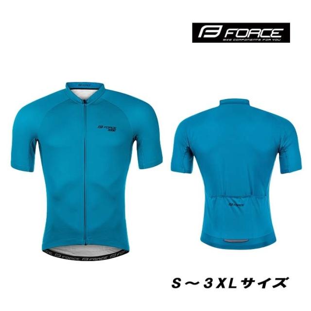 FORCE PURE short seeves メンズ サイクルウェア 半袖 サイクルジャージ 男性 シンプル 着やすい 無地 レースフィット