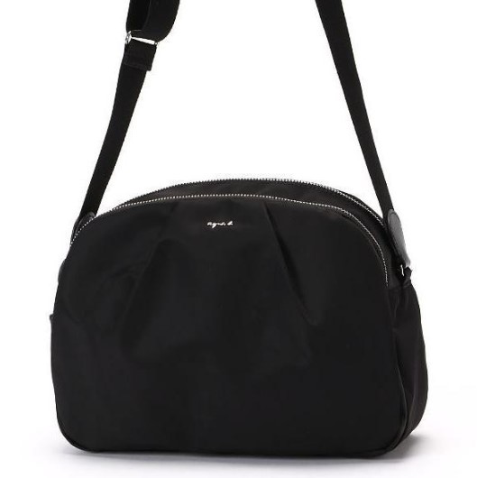 アニエスベー バッグ アニエスベー ショルダーバッグ 新品 ナイロン アニエスbショルダーバッグ ポシェット 黒