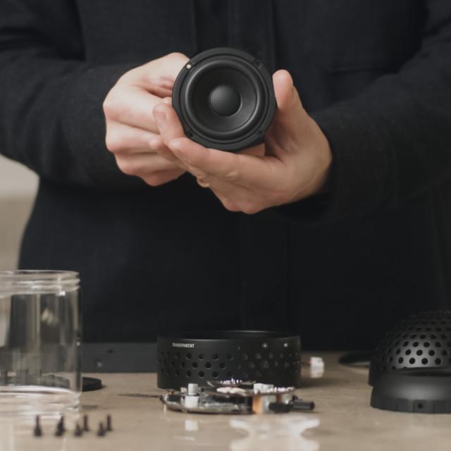 TRANSPARENT LIGHT SPEAKER スピーカー ブラック // トランスペアレント アウトドア キャンプ FIRE 炎 癒し 音楽 bluetooth mucis ミュージック 部屋 お気に入り 落ち着く 音質 ライト ライトスピーカー_4