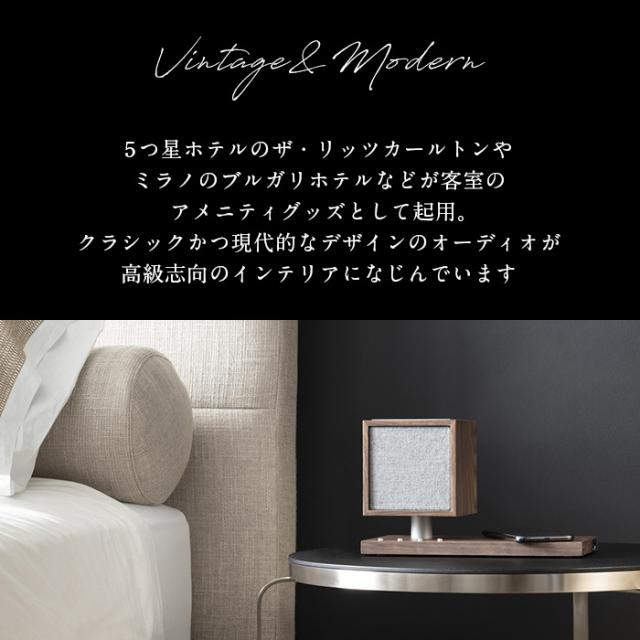 Tivoli audio REVIVE Bluetoothスピーカー Qiワイヤレス充電 (-Walnut/Grey)(-Black/Black)(-White/Grey)_5