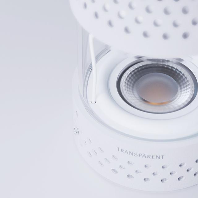 TRANSPARENT LIGHT SPEAKER スピーカー ホワイト // トランスペアレント アウトドア キャンプ FIRE 炎 癒し 音楽 bluetooth music ミュージック 部屋 お気に入り 落ち着く 音質 ライト ライトスピーカー_4