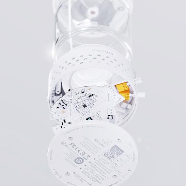 TRANSPARENT LIGHT SPEAKER スピーカー ホワイト // トランスペアレント アウトドア キャンプ FIRE 炎 癒し 音楽 bluetooth music ミュージック 部屋 お気に入り 落ち着く 音質 ライト ライトスピーカー_5