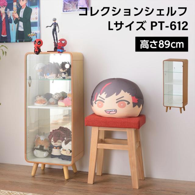 コレクションシェルフL（ナチュラル）（ブラウン） // フィギュア ホビー 趣味 プラモデル コレクション 収納 展示 家具 新生活 引越 東谷