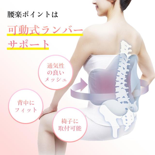 ボディカルテ 腰楽座サポートプレート クッション // 腰痛 事務 デスクワーク PC 疲労 姿勢 矯正 リラクゼーション 整う 椅子 取り付け 新社会人 オフィスワーク コジット_2
