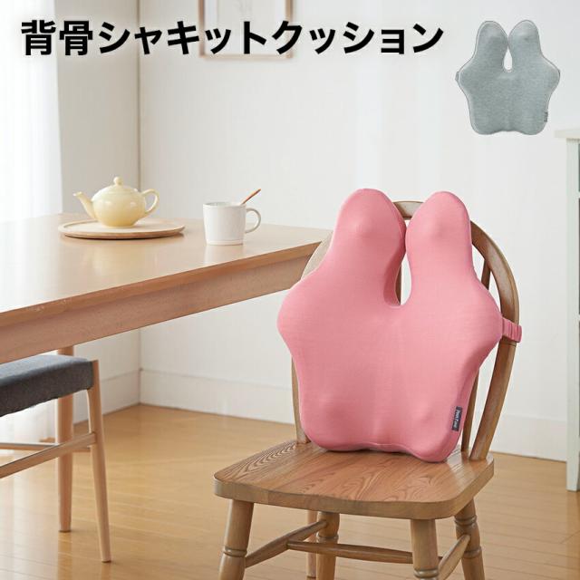 背骨シャキットクッション （ピンク）（グレー） // 背筋 伸ばし