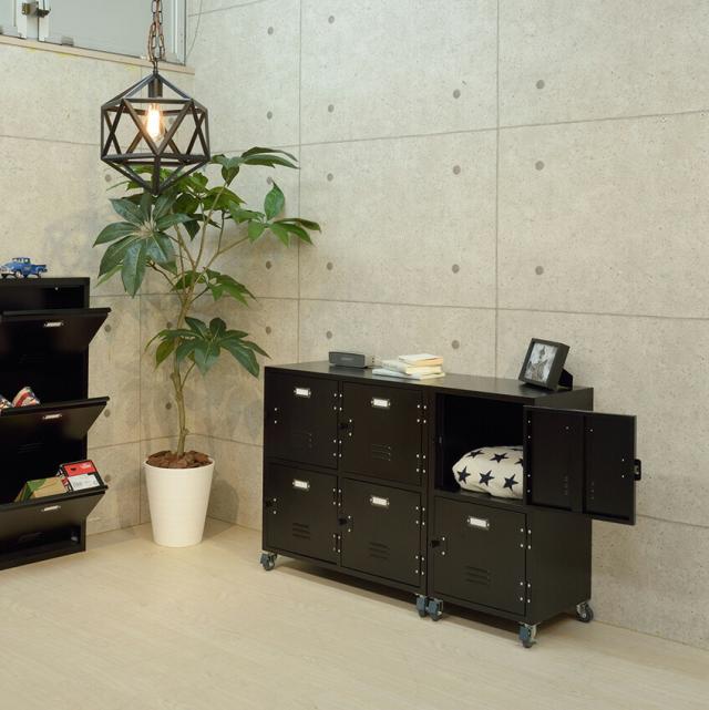 東谷 ラルド チェスト4D グリーン スチール ロッカー キャスター欠品 2 interior-palette_325278