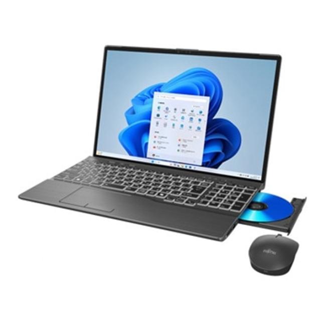【展示品】富士通 LIFEBOOK AH56/J3 Ryzen 7 7735U 富士通 ノートパソコン Office搭載 新品 同様 windows11 Blu-ray