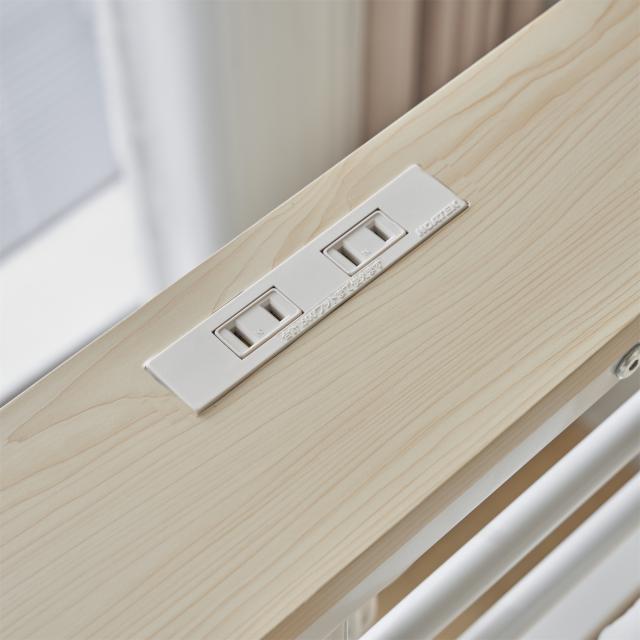 【数量限定・15％OFF】NARUMIｘLOFTBED　ロフトベッド シングル コンセント付き ミドルタイプ 高さ150cm ローデスク付き パイプベッド アイアンベッド 子供部屋 スチール 耐震 ベッド シングル ハンガーラック付き 耐荷重150kg※北海道・沖縄・離島別途送料