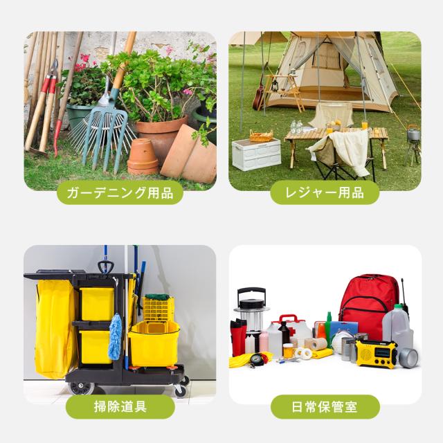 【特典10％還元！】【タイプB】木製物置き収納 マグネット扉 物置 収納庫 シェルフ 天然杉 ガーデンファニチャー 屋外収納 天然木 ウッドストッカー ベランダ 庭 屋外 グレーホワイト_4