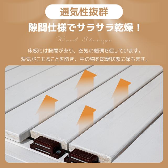 【特典10％還元！】【タイプB】木製物置き収納 マグネット扉 物置 収納庫 シェルフ 天然杉 ガーデンファニチャー 屋外収納 天然木 ウッドストッカー ベランダ 庭 屋外 グレーホワイト_11