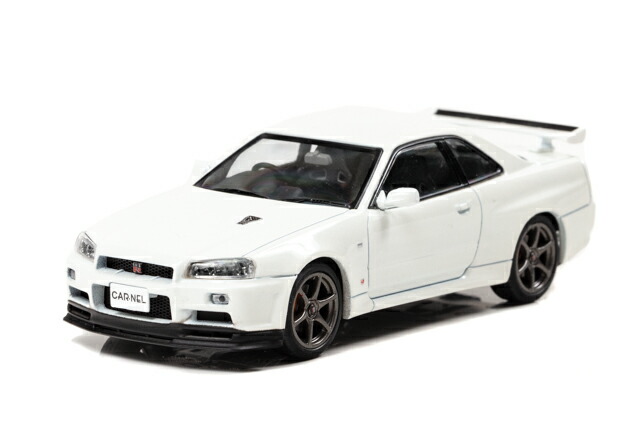 CAR-NEL 1/43 日産 スカイライン GT-R Vspec II Nur (BNR34) 2002 ホワイトパール