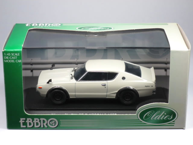 【絶版品】エブロ 1/43 日産 視水平線 GT-R (KPGC110) 1973 白いこと