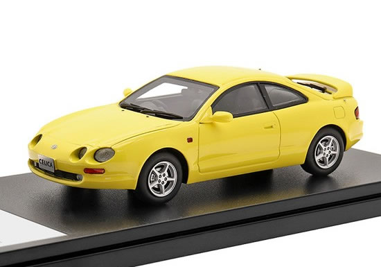 トヨタ セリカ SS-Ⅱ スーパーブライトイエロー 1/43 ハイストリー ハイストーリー 1/43 トヨタ セリカ SS-II 1993 スーパー