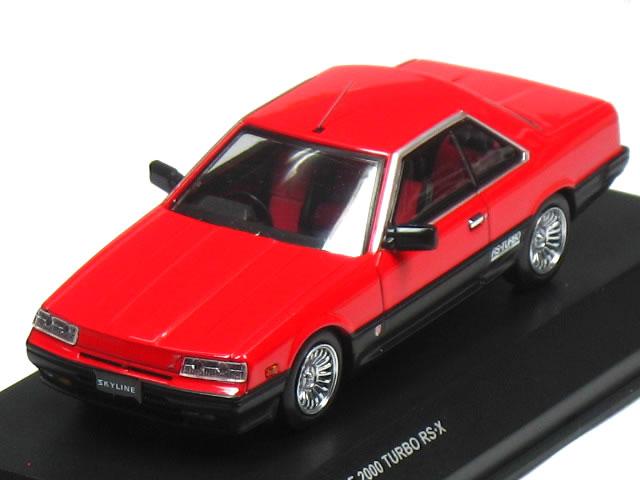 Kyosho 京商1/43日産スカイライン2000ターボRS-X 赤x黒・鉄仮面 絶版品】京商 1/43 ニッサン スカイライン 2000 ターボ RS-X (R30) 鉄