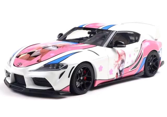 SOLIDO 1/18 トヨタ GR スープラ ソリドワークス 痛車 2024 ホワイト/ピンク