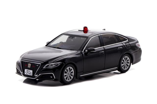 RAI'S 1/43 トヨタ クラウン (ARS220) 2022 神奈川県警察 交通部交通機動隊車両【覆面 黒】