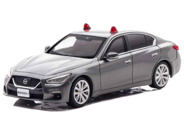 RAI'S 1/43 日産 視水平線 GT (V37) 2022 お巡りさん総司令部 目明かし部 工作探し回る隊鉄道車両 薄墨色【赤いこと灯 2灯操作手順】