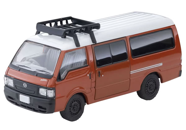TLヴィンテージ NEO マツダ ボンゴブローニイ バン カスタム仕様 ブラウン (ルーフキャリア、フィギュア付)