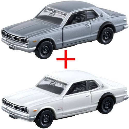トミカプレミアム 34 日産 スカイライン GT-R (KPGC10) (通常版 シルバー＋発売記念仕様 ホワイト) 2台セットの通販は