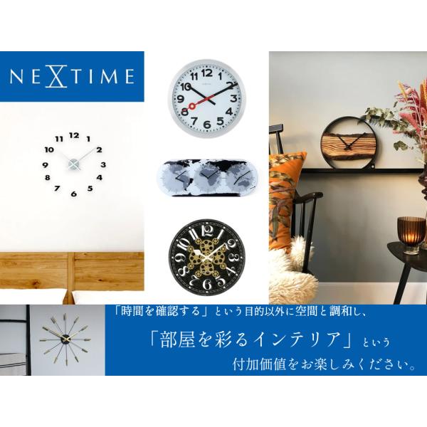 アウトレット特価 NEXTIME ネクスタイム 壁掛け時計 エノレア 時計 おしゃれ スイープ 静か 無音 ウォールクロック ナチュラル シンプル_13