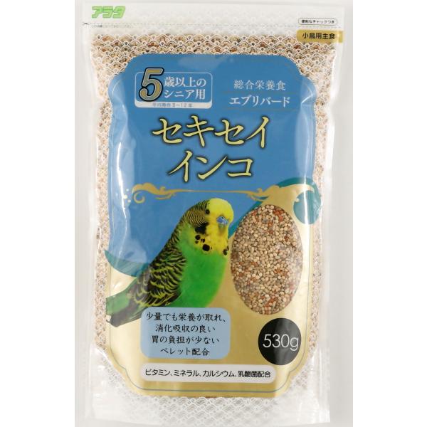 鳥用フード 6624 アラタ エブリバード セキセイインコ 5歳以上 530g×18セット（9.54kg） 6,480円