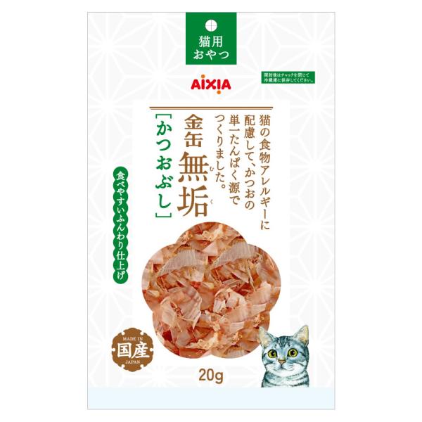 猫スナック 6617 アイシア 金缶無垢かつおぶし 20g×60セット（1.2kg）