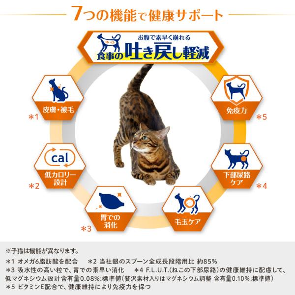 猫ドライフード 8940 ユニ・チャーム オールウェル 食事の吐き戻し軽減 室内猫用 チキン味 800g×9袋（7.2kg）_1