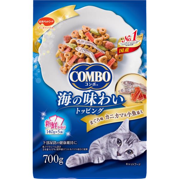 猫ドライフード 2281 日本ペットフード コンボ キャット まぐろ味・カニカマ・小魚添え 700g×12袋（8.4kg）