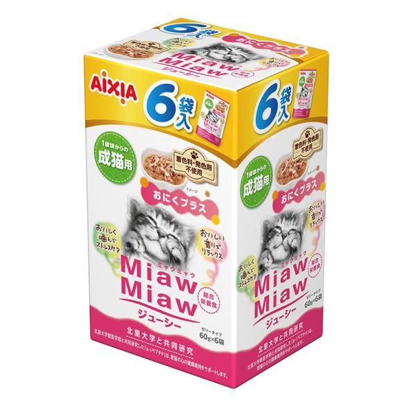 猫用おやつ 1303 ミャウミャウジューシー6P おにくプラス×20セット