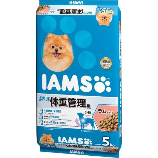 犬ドライフード 4158 アイムス 成犬用 体重管理用 小粒 ラム&ライス 5kgの通販は