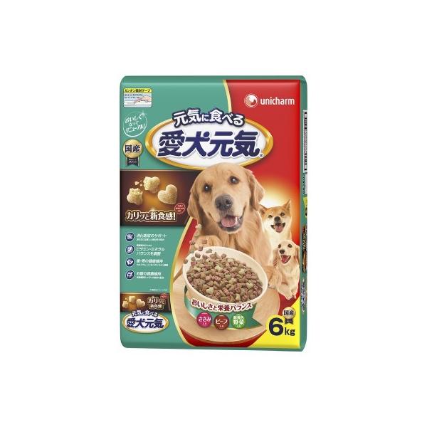 犬ドライフード 4033 ユニ・チャーム 愛犬元気 ささみ・ビーフ・緑黄色